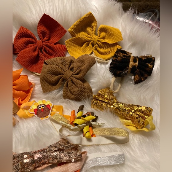 🎀 ( bundle of 3 for $10)fall infant hair accessories - Picture 3 of 8